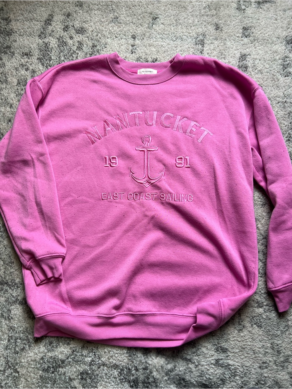 Nantucket Embroidered Crewneck Sweatshirt - Pink
